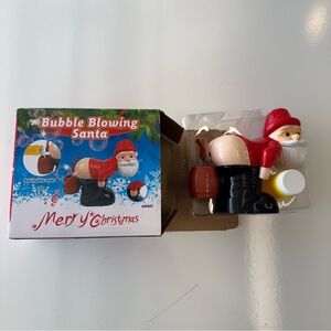 Bubble Blowing Santa Toy Gag Gift Toy NEW in Box